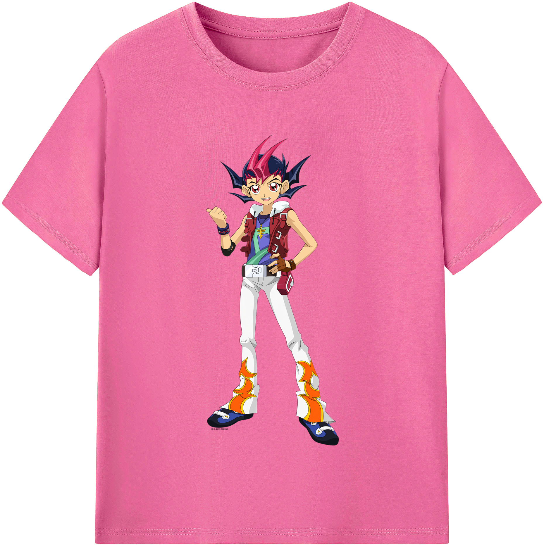 （画像用） 遊☆戯☆王 Yu-Gi-Oh! レディースカジュアルプリントTシャツ（綿100％）